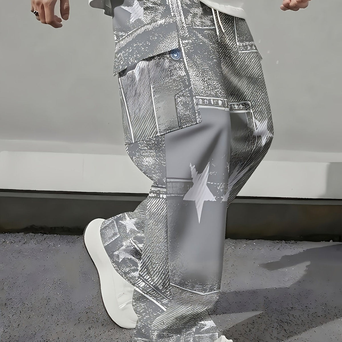 Loose-Fit Drawstring Work Pants – Men's