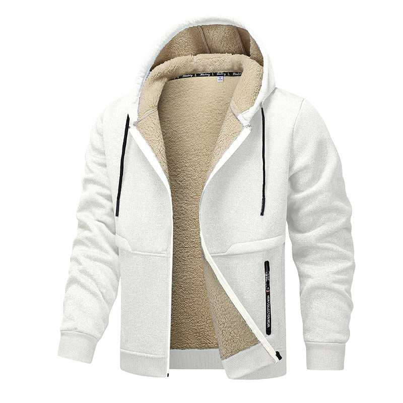 Sherpa-Lined Heavyweight Zip Hoodie – Men's