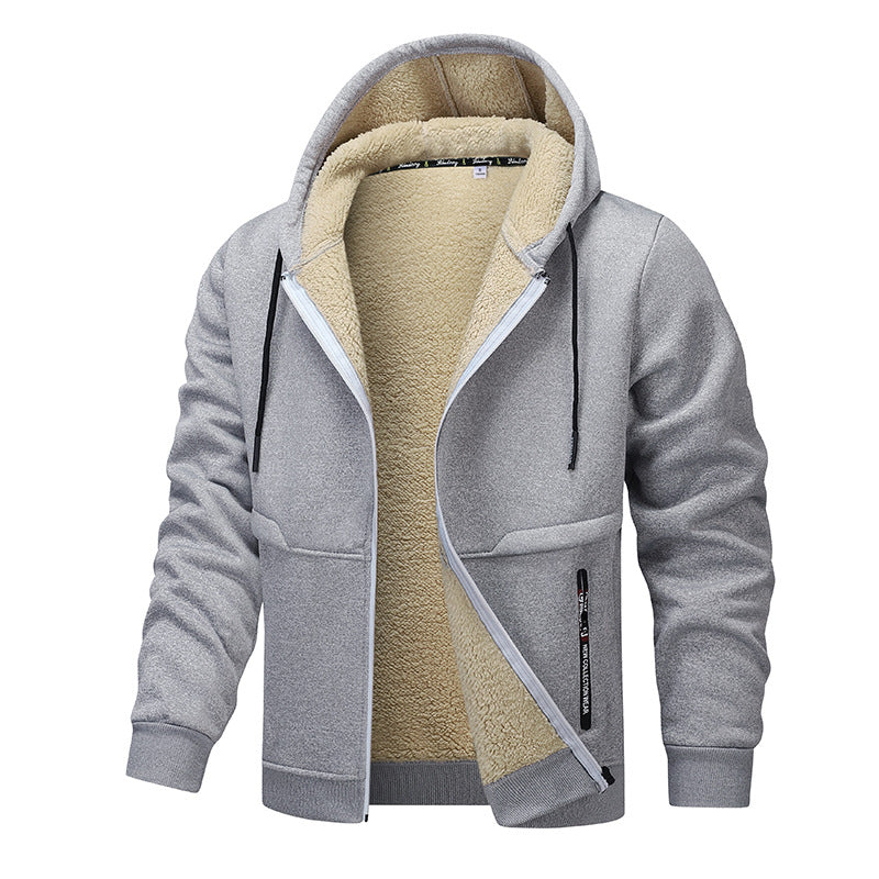 Sherpa-Lined Heavyweight Zip Hoodie – Men's