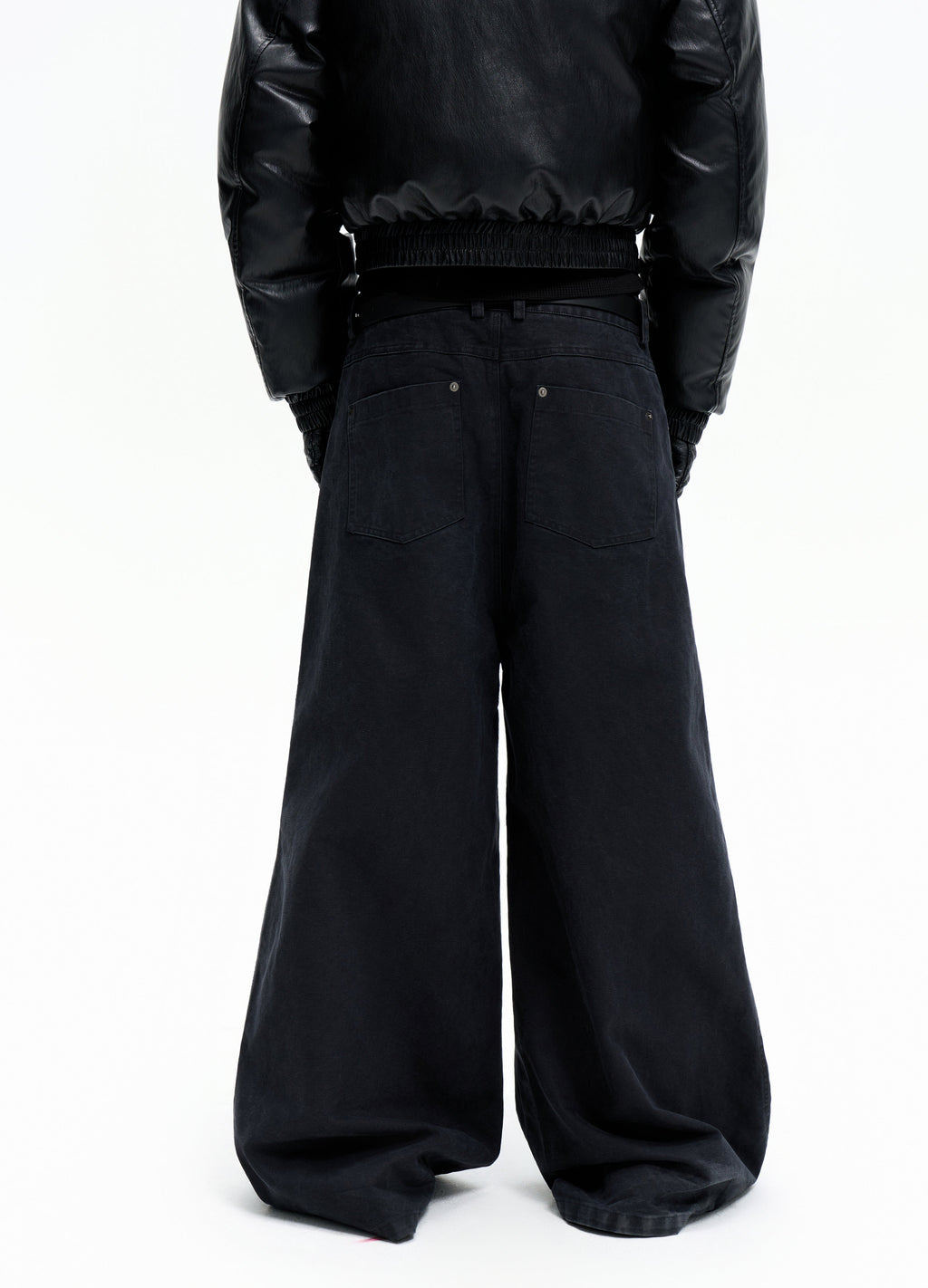 25FW WASHED BLACK BAGGY DENIM
