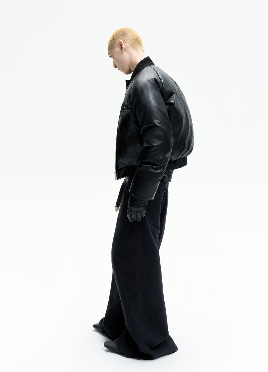 25FW WASHED BLACK BAGGY DENIM