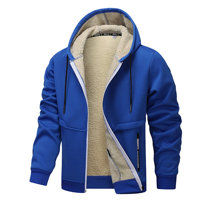 Sherpa-Lined Heavyweight Zip Hoodie – Men's
