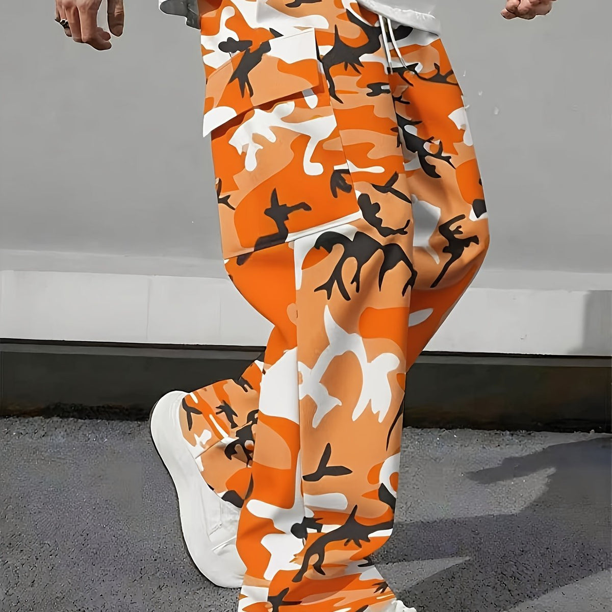 Loose-Fit Drawstring Work Pants – Men's