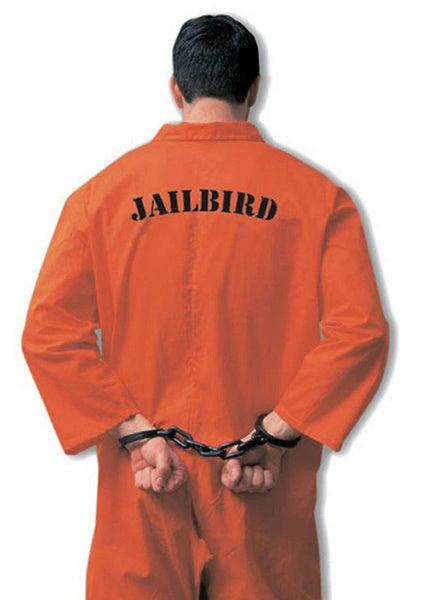 Prisoner Jumpsuit Costume – Orange (Adult)