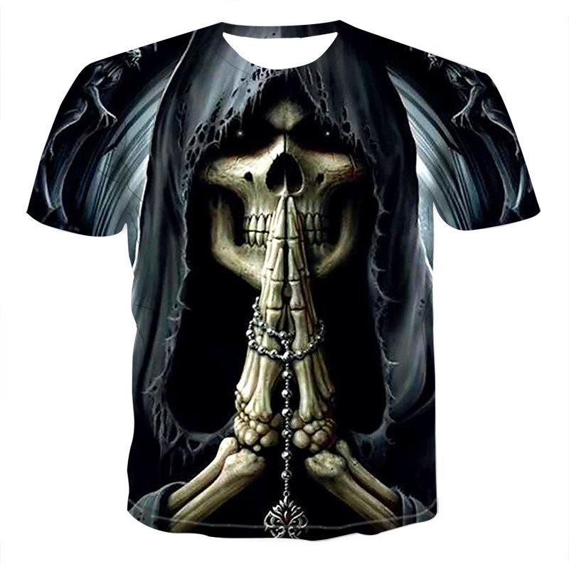 Skull Graphic Streetwear Tee – Men's