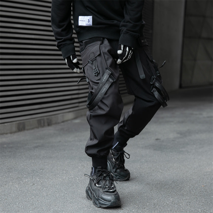 Paratrooper Cargo Joggers – Matte Black