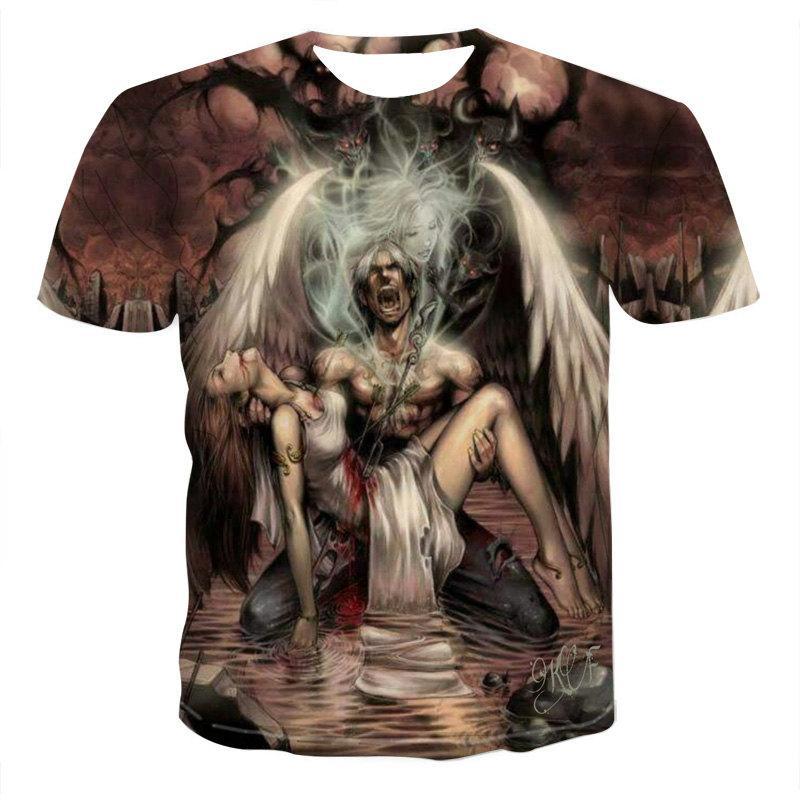 Skull Graphic Streetwear Tee – Men's