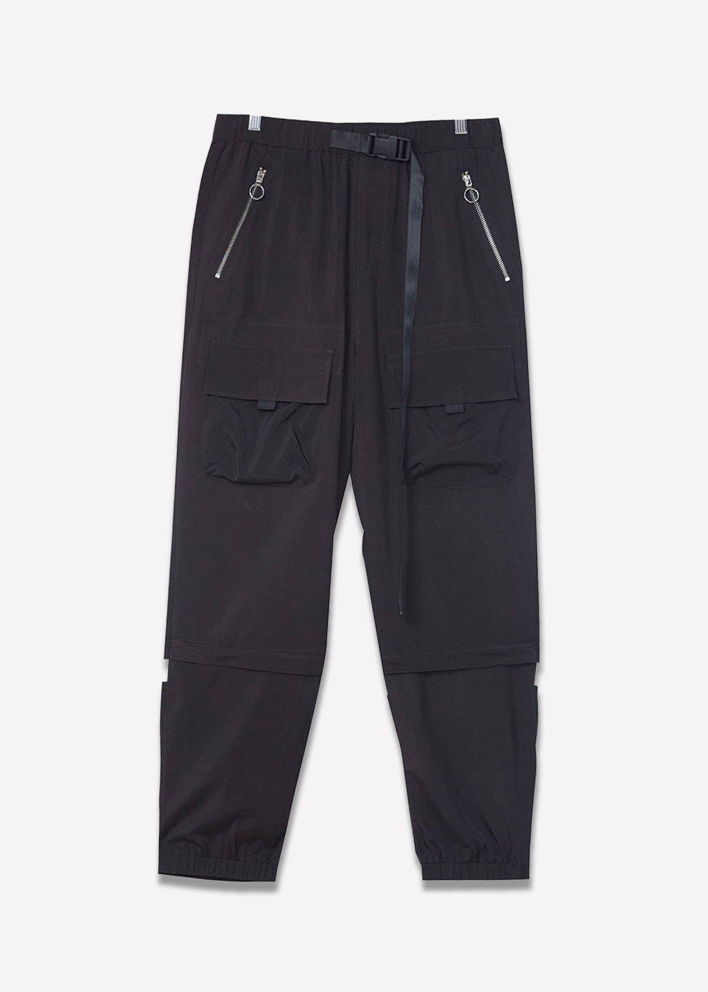 Men's Reflective Wind Cargo Pants in Black - Konus Brand