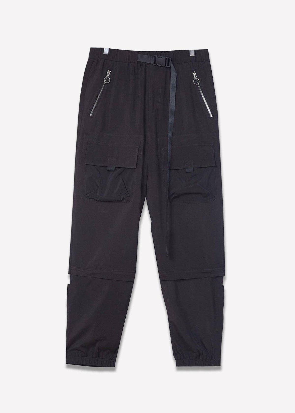 Men's Reflective Wind Cargo Pants in Black - Konus Brand