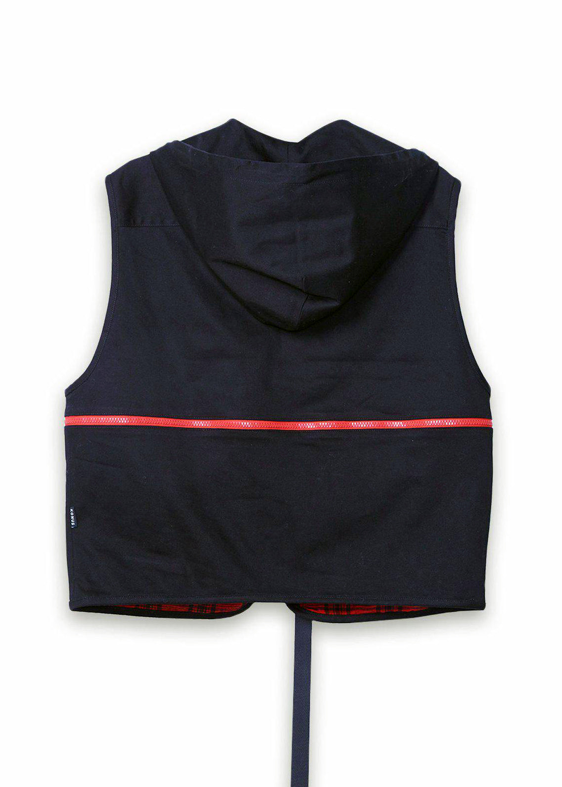 Men's Utility Fashion Vest in Black - Konus Brand