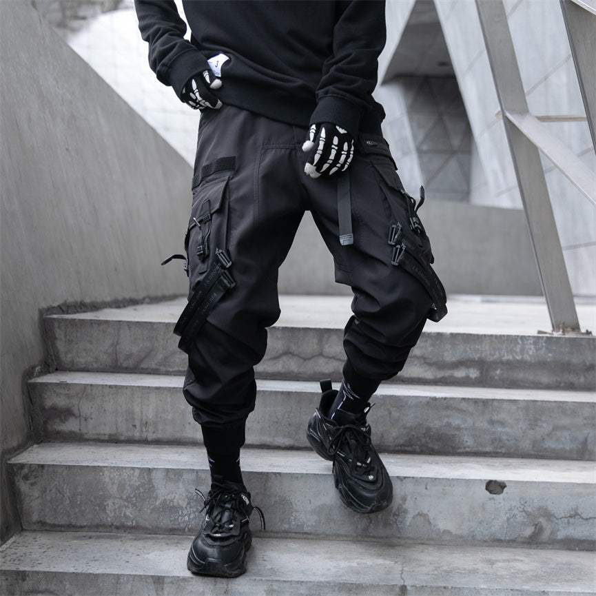 Paratrooper Cargo Joggers – Matte Black