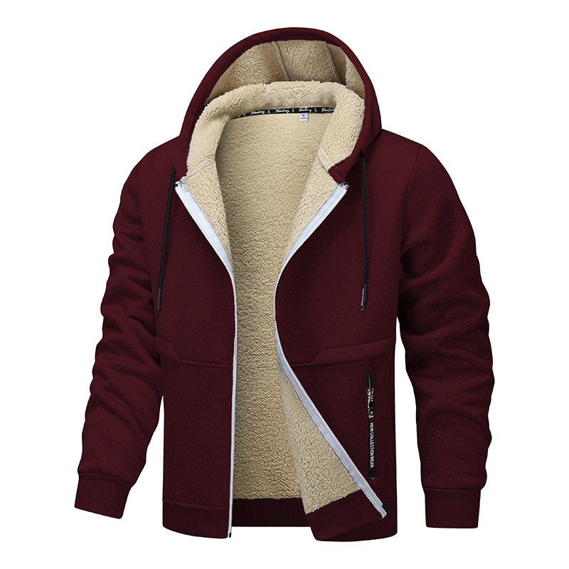 Sherpa-Lined Heavyweight Zip Hoodie – Men's