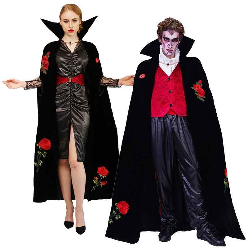 Vampire Rose Embroidered Costume – Couples Halloween