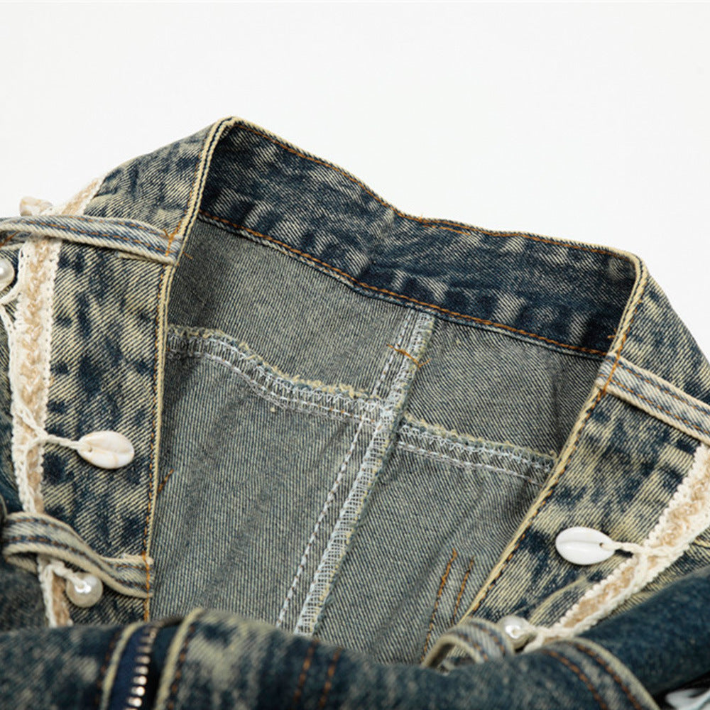 Distressed Wide-Leg Jeans – Men's