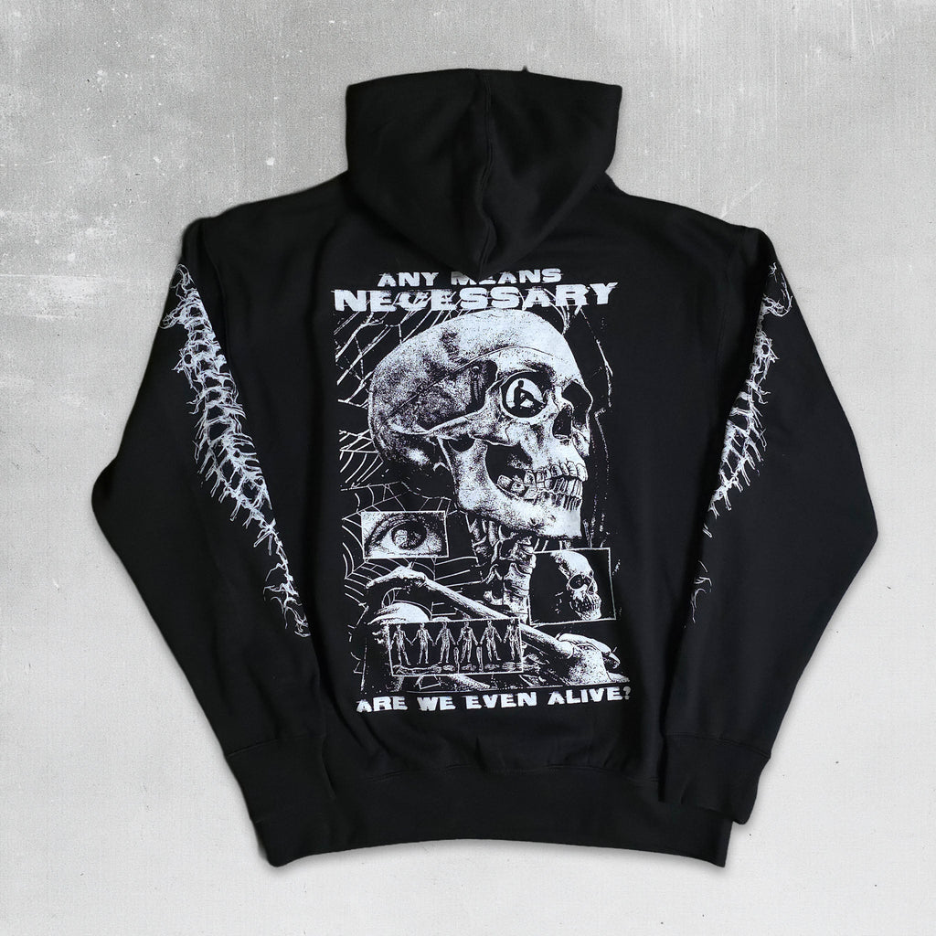 Are We Even Alive Pullover Hoodie Black