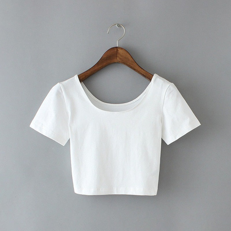 Rhinestone Spider Y2K Crop Tee – Women's