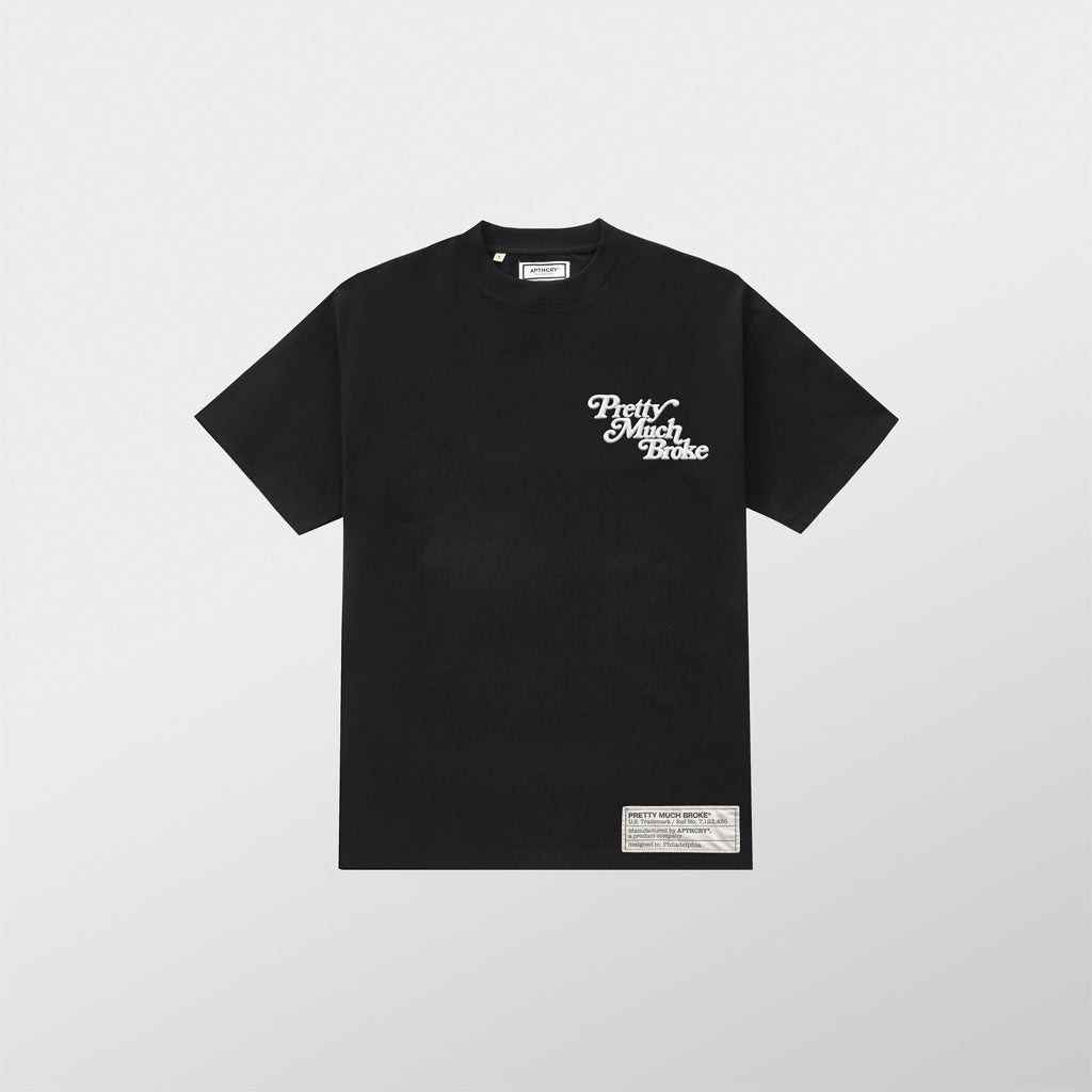 Pretty Much Broke® Puff Print Tee - Black