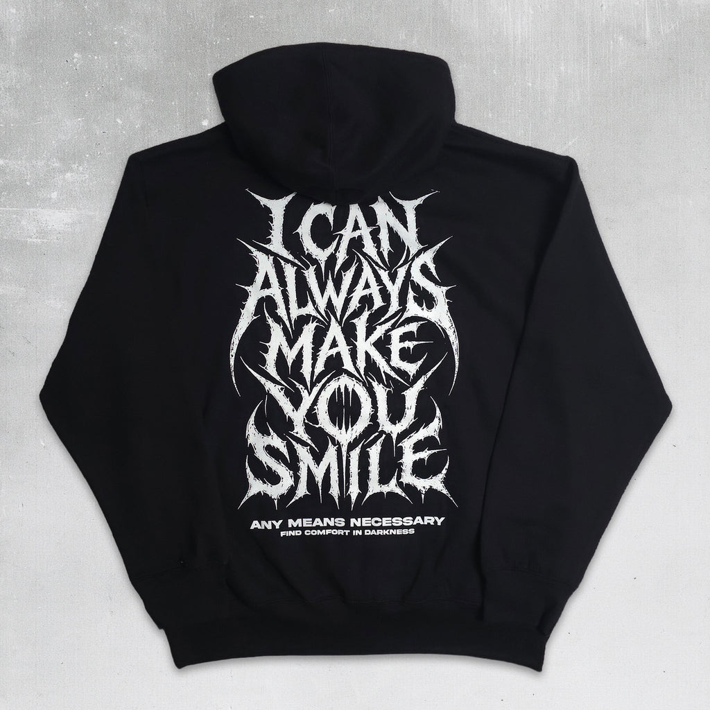 Always Smile Pullover Hoodie Black