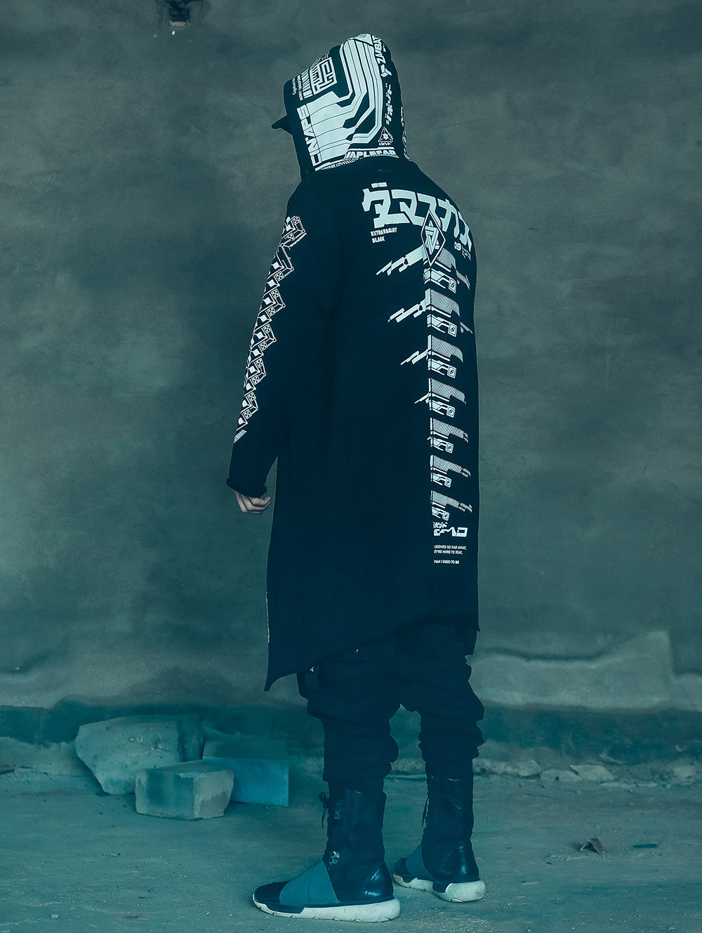 Sim507 Cyber Alien Trench Coat