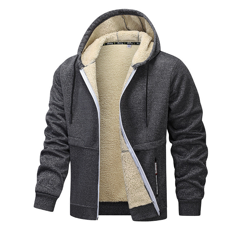 Sherpa-Lined Heavyweight Zip Hoodie – Men's