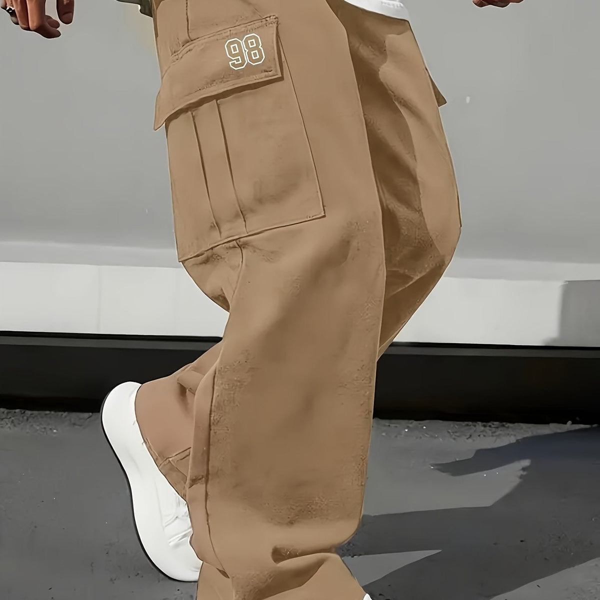 Loose-Fit Drawstring Work Pants – Men's