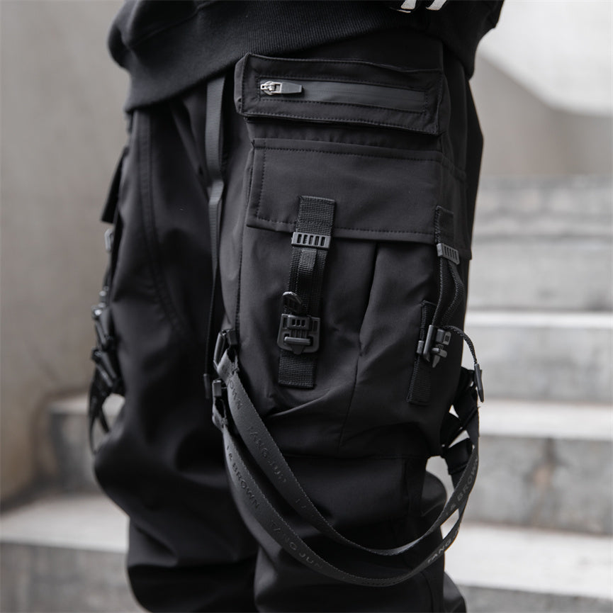 Paratrooper Cargo Joggers – Matte Black