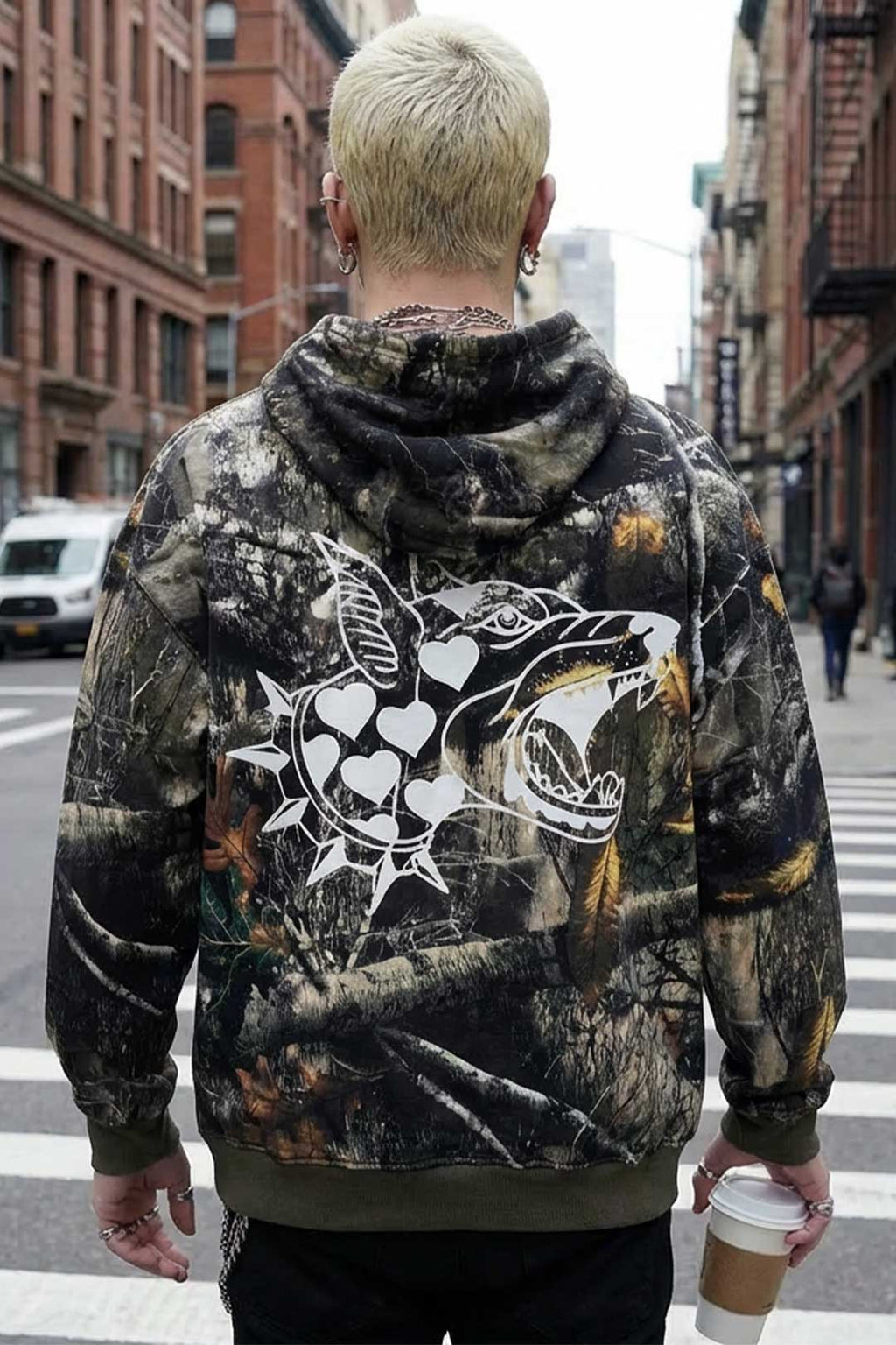 Stealth Camo Heavyweight Oversized Hoodie