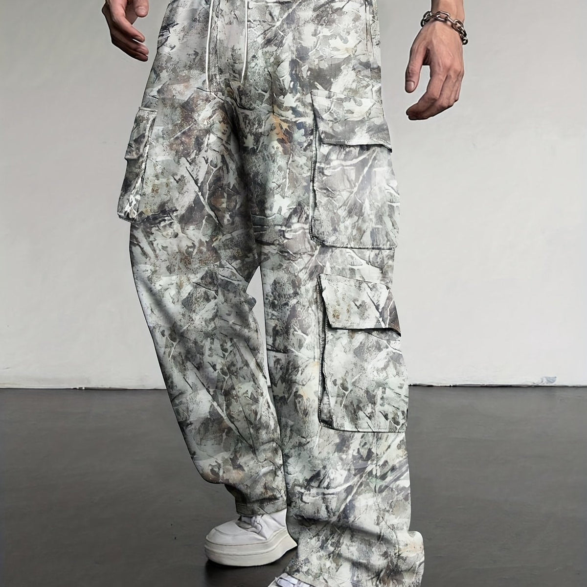 Loose-Fit Drawstring Work Pants – Men's