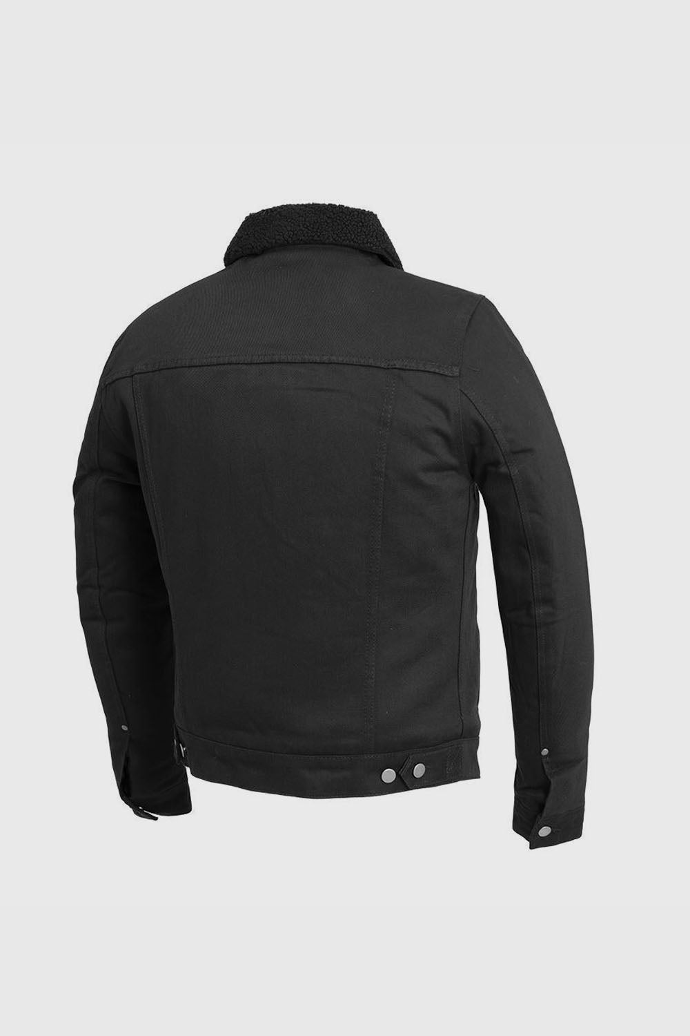 Cain Men's Faux Shearling Twill Trucker Jacket