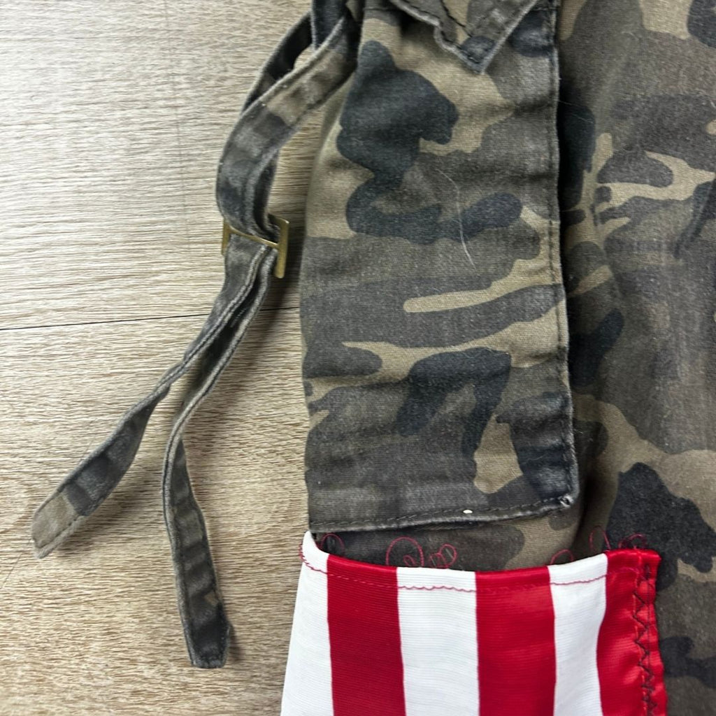 Camo Chaos | Hand-Painted Patchwork Cargo Pants