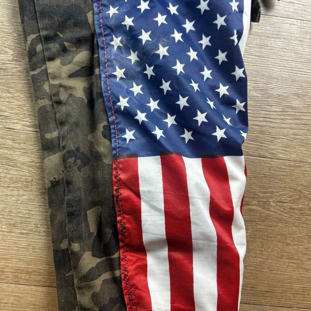 Camo Chaos | Hand-Painted Patchwork Cargo Pants