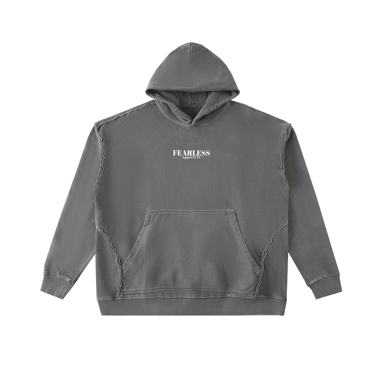 Fearless Raw-Seam Enzyme Washed Hoodie