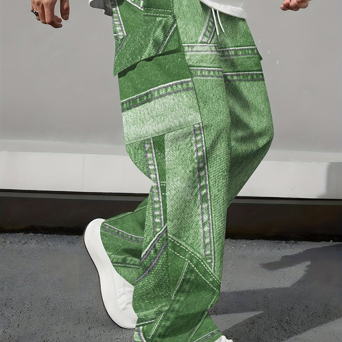 Loose-Fit Drawstring Work Pants – Men's