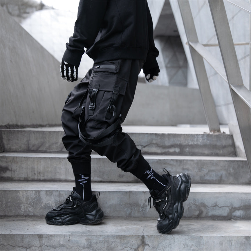 Paratrooper Cargo Joggers – Matte Black