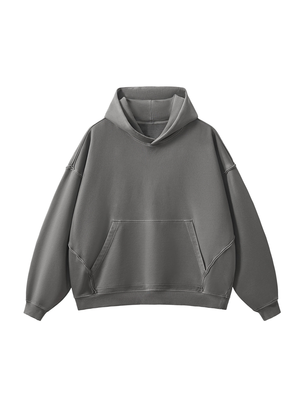 Fearless Apparel Raw-Seam Enzyme Washed Hoodie – 100% Cotton Heavyweight Streetwear
