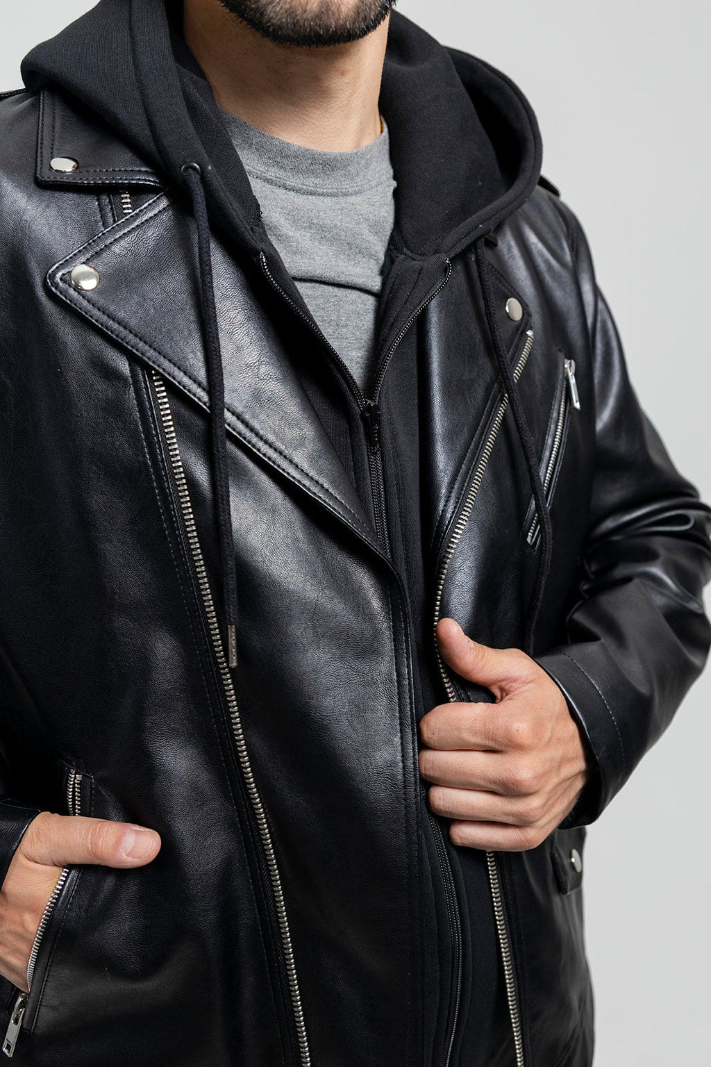 Vegan Leather Moto Jacket