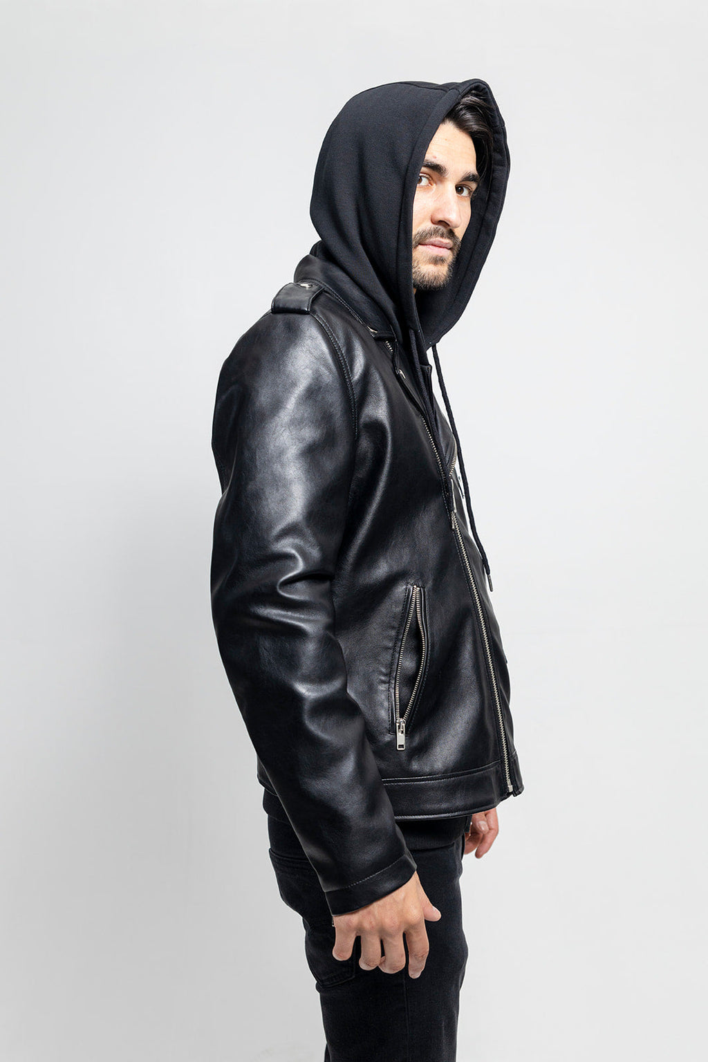 Vegan Leather Moto Jacket