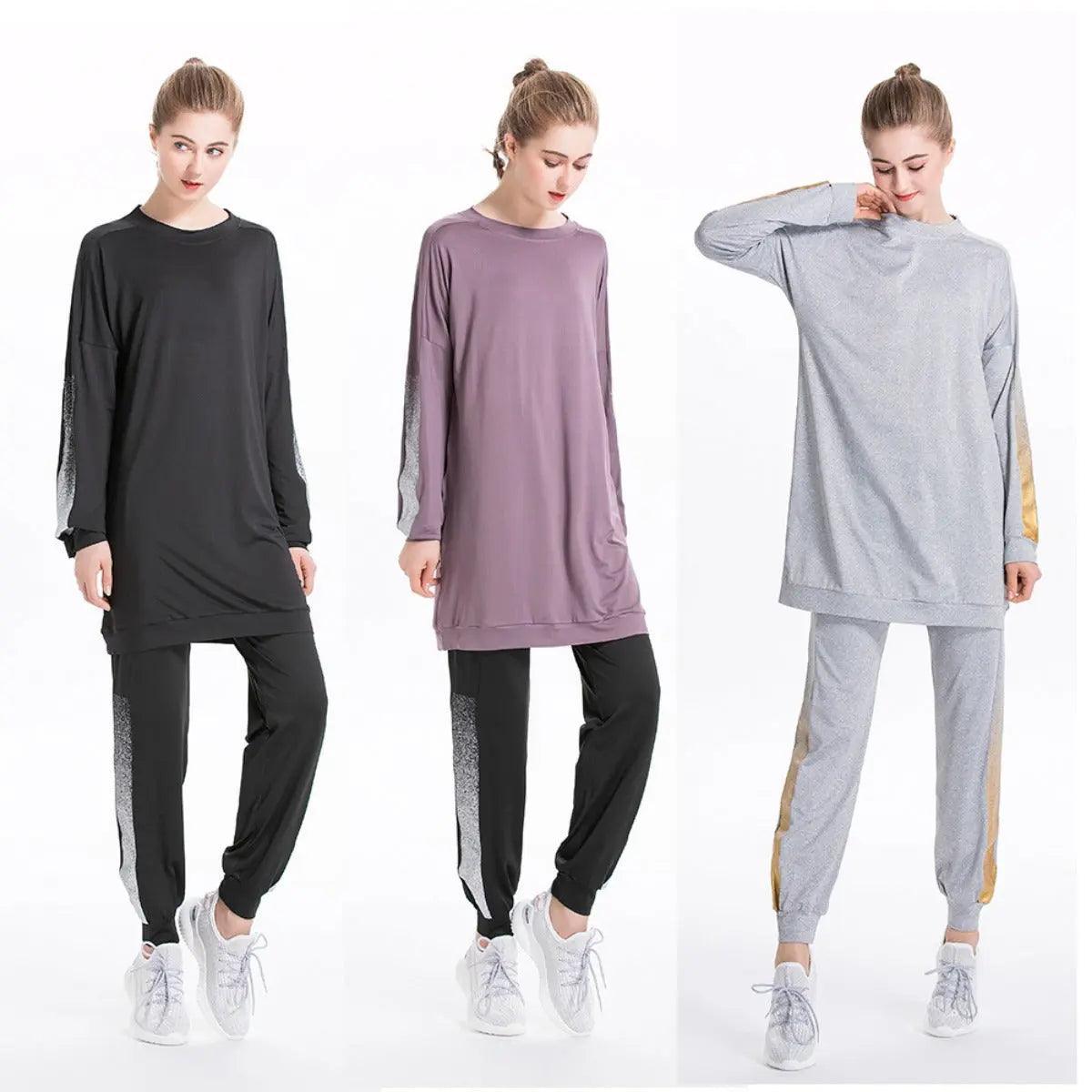 Two-Piece Crewneck & Jogger Sweatsuit – Women's