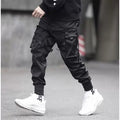 Techwear Strap Joggers – Matte Black